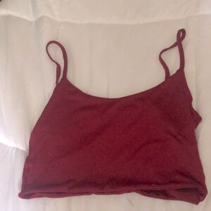 Red crop top. No stains or rips